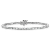 14K White Gold 2 Carat Lab Grown Diamond Tennis Bracelet