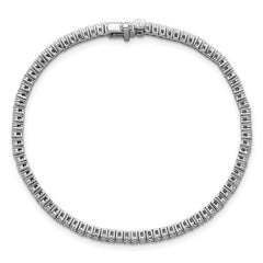 14K White Gold 2 Carat Lab Grown Diamond Tennis Bracelet