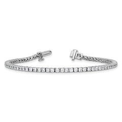 14K White Gold 2 Carat Lab Grown Diamond Tennis Bracelet