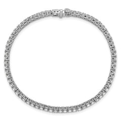 14K White Gold 3 Carat Lab Grown Diamond Tennis Bracelet