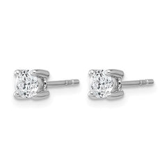 14K White Gold 1/2 Carat Lab Grown Diamond Studs