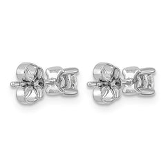 14K White Gold 1/2 Carat Lab Grown Diamond Studs