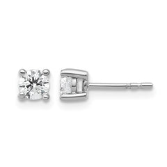 14K White Gold 1/2 Carat Lab Grown Diamond Studs