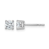 14K White Gold 3/4 Carat Lab Grown Diamond Studs