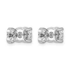14K White Gold 2 Carat Lab Grown Diamond Studs