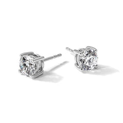 14K White Gold 2 Carat Lab Grown Diamond Studs