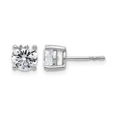 14K White Gold 2 Carat Lab Grown Diamond Studs