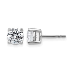14K White Gold 2 Carat Lab Grown Diamond Studs