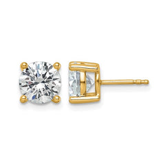 14K Yellow Gold 3 Carat Lab Grown Diamond Studs