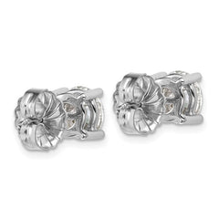 14K White Gold 4 Carat Lab Grown Diamond Studs