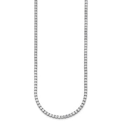 14K White Gold Lab Grown Diamond 22" Tennis Necklace