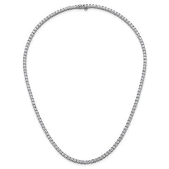 14K White Gold Lab Grown Diamond 20" Tennis Necklace