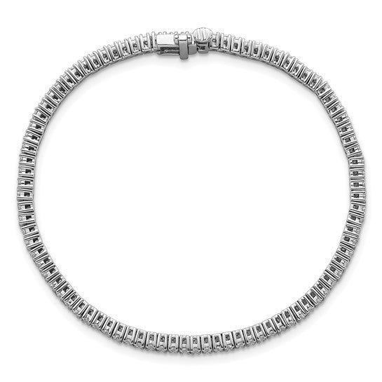 14K White Gold 2 Carat Lab Grown Diamond Tennis Bracelet