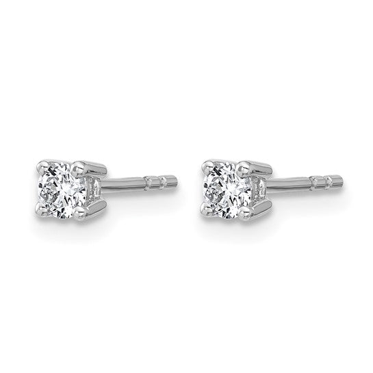 14K White 1/4 Carat Gold Lab Grown Diamond Studs
