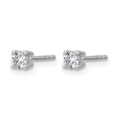 14K White 1/4 Carat Gold Lab Grown Diamond Studs