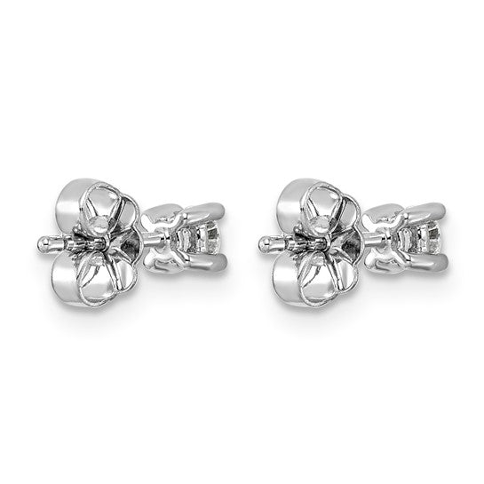 14K White 1/4 Carat Gold Lab Grown Diamond Studs