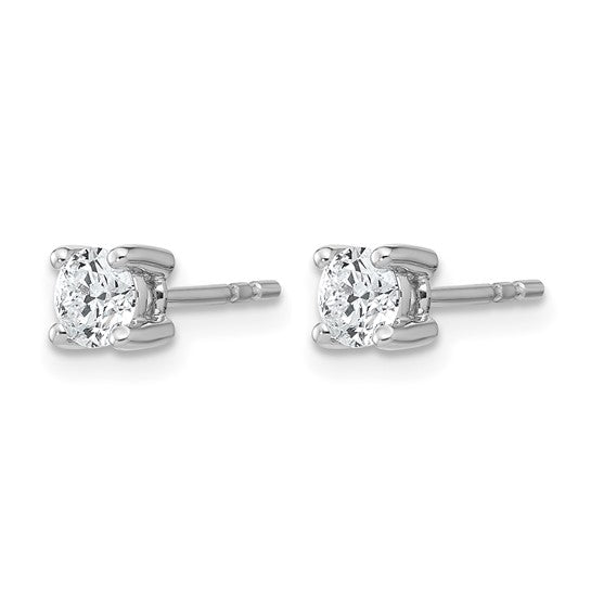 14K White Gold 1/2 Carat Lab Grown Diamond Studs