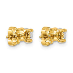 14K Yellow Gold 3/4 Carat Lab Grown Diamond Stud Earrings