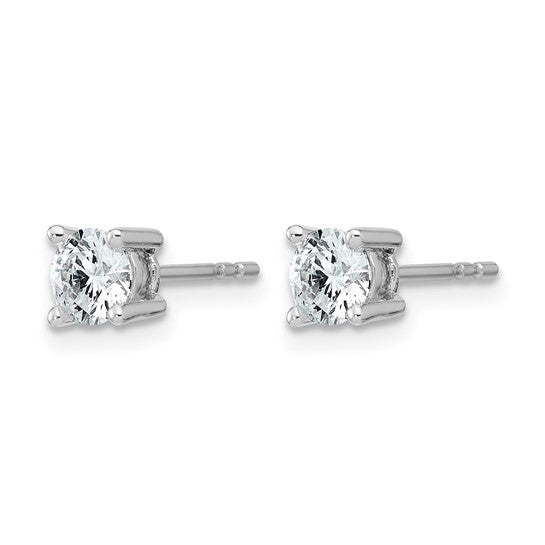 14K White Gold 3/4 Carat Lab Grown Diamond Studs