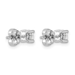 14K White Gold 3/4 Carat Lab Grown Diamond Studs