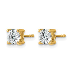 14K Yellow Gold 1 Carat Lab Grown Diamond Studs