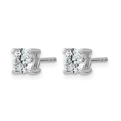14K White Gold 1 Carat Lab Grown Diamond Studs