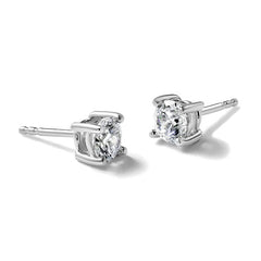 14K White Gold 1 Carat Lab Grown Diamond Studs