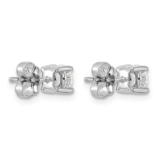 14K White Gold 1 Carat Lab Grown Diamond Studs