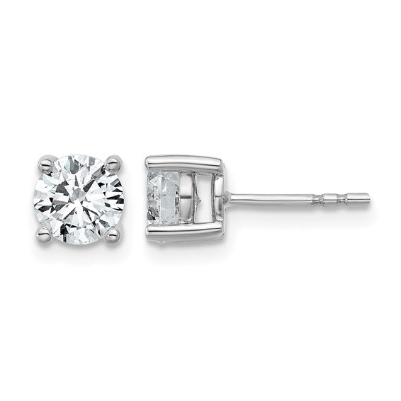 14K White Gold 1.5 Carat Lab Grown Diamond Studs