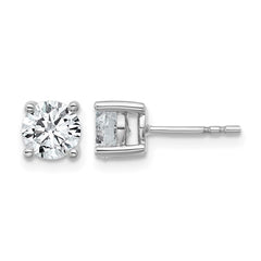 14K White Gold 1.5 Carat Lab Grown Diamond Studs