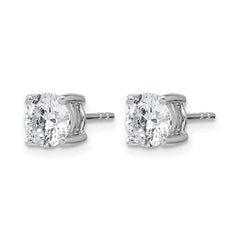 14K White Gold 2 Carat Lab Grown Diamond Studs