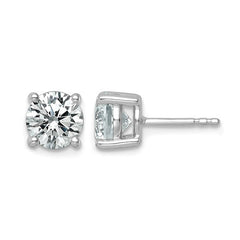 14K White Gold 2.5 Carat Lab Grown Diamond Studs