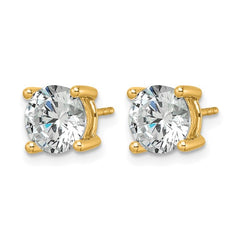 14K Yellow Gold 3 Carat Lab Grown Diamond Studs