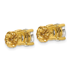14K Yellow Gold 3 Carat Lab Grown Diamond Studs