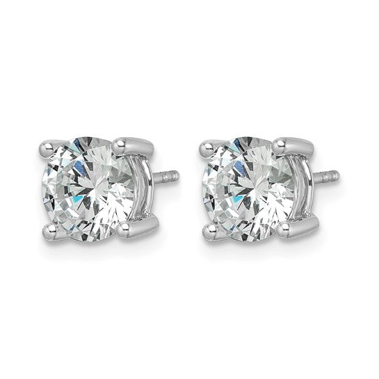 14K White Gold 3 Carat Lab Grown Diamond Studs