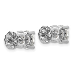 14K White Gold 3 Carat Lab Grown Diamond Studs