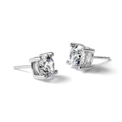 14K White Gold 3 Carat Lab Grown Diamond Studs