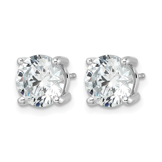 14K White Gold 5 Carat Lab Grown Diamond Studs