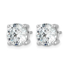 14K White Gold 5 Carat Lab Grown Diamond Studs