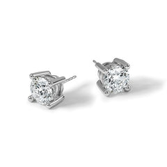 14K White Gold 5 Carat Lab Grown Diamond Studs