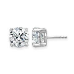 14K White Gold 5 Carat Lab Grown Diamond Studs