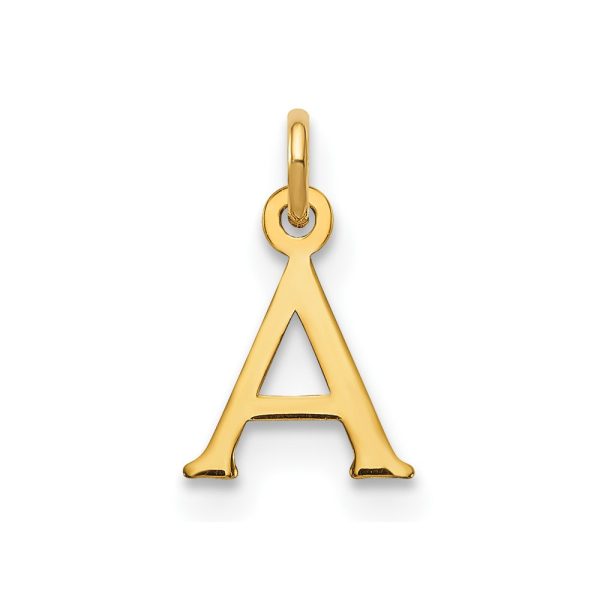 10KY Cutout Letter A Initial Charm