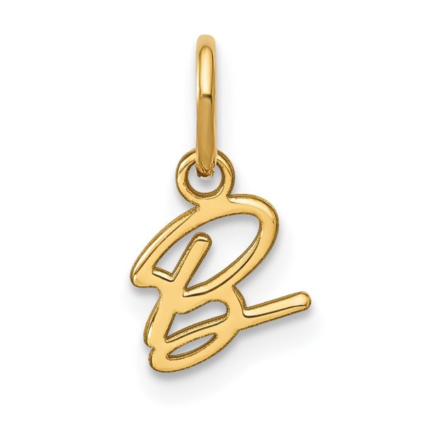 10KY Upper case Letter B Initial Charm