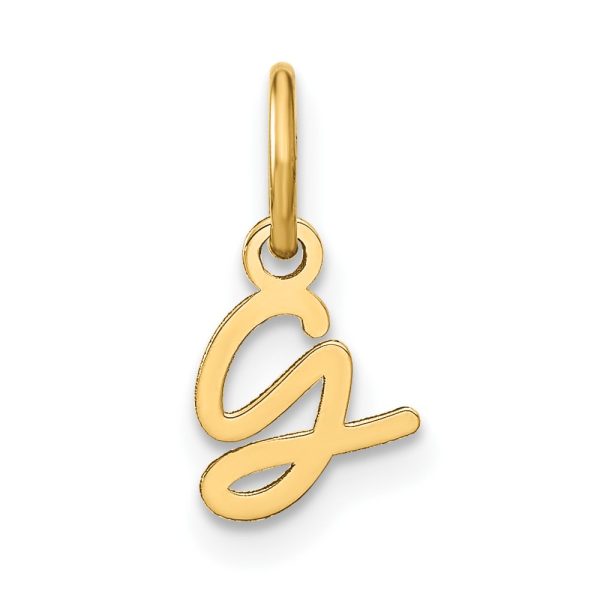 10KY Upper case Letter G Initial Charm