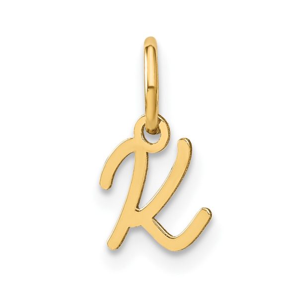 10KY Upper case Letter K Initial Charm