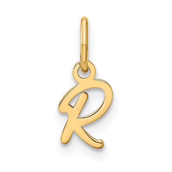 10KY Upper case Letter R Initial Charm