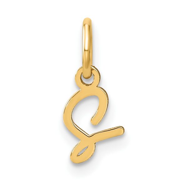 10KY Upper case Letter S Initial Charm