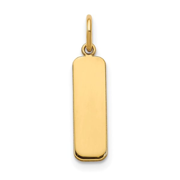 10KY Small Vertical Blank Bar Charm