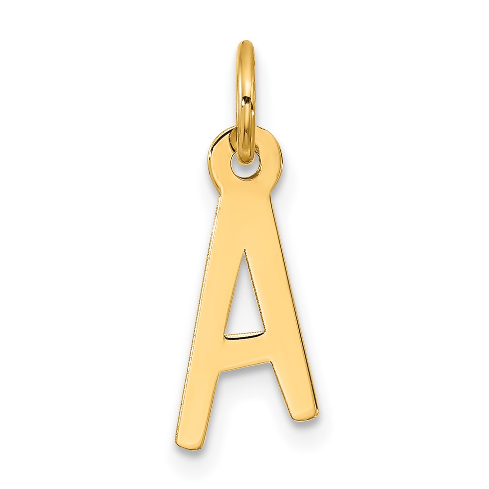 10k Large Slanted Block Initial A Charm