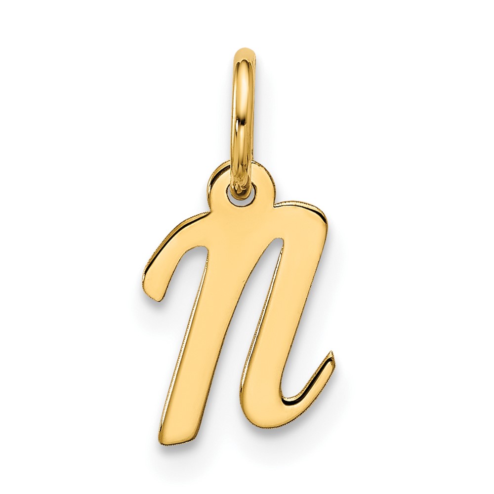 10k Small Script Initial N Charm